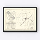 Vintage Map of the Clovis Air Force Base Vicinity, 1952