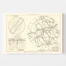 Vintage Map of the Donaldson Air Force Base Vicinity, 1952