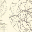 Vintage Map of the Donaldson Air Force Base Vicinity, 1952