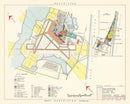 Vintage Map of Galveston Air Force Base, 1952