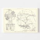 Vintage Map of the George Air Force Base Vicinity, 1952