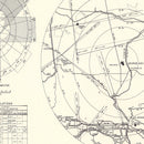 Vintage Map of the George Air Force Base Vicinity, 1952