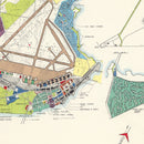 Vintage Map of Langley Air Force Base, 1951