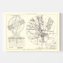 Vintage Map of the Langley Air Force Base Vicinity, 1951