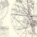 Vintage Map of the Langley Air Force Base Vicinity, 1951