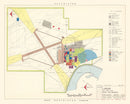 Vintage Map of Larson Air Force Base, 1951