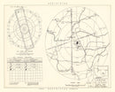 Vintage Map of the Larson Air Force Base Vicinity, 1951