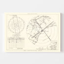 Vintage Map of the Myrtle Beach Air Base Vicinity, 1952