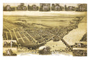 Vintage Map of Morrisville, Pennsylvania 1893