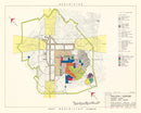 Vintage Map of Raleigh - Durham Municipal Airport, 1952