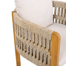 Outdoor Dining Chairs With Mix Rope Handles (Set of 2) by HouseOfZazla