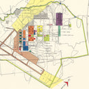 Vintage Map of Seymour - Johnson Air Base, 1953