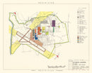 Vintage Map of Seymour - Johnson Air Base, 1953