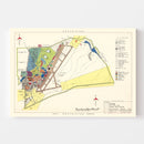 Vintage Map of Shaw Air Force Base, 1953