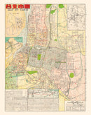 Vintage Map of Taipei, Taiwan 1957