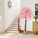 5.5 FT Tall Artificial Cherry Blossom Tree with Pink/White Flowers 2 Pack by LJGDeals