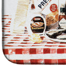 Barq's oysters Dish Drying Mat Absorbent Dish Drying Mat Pad for Kitchen Counter Dish Drainer Mat for Countertop, 14 x 21", Multicolor