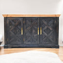 Regal - Rustic Sideboard - Black by Unique Piece Furniture