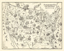 Vintage Map of United States 1926