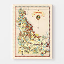 Vintage Map of Idaho 1935