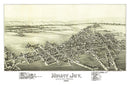 Vintage Map of Mount Joy, Pennsylvania 1894
