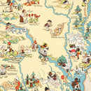 Vintage Map of Arkansas 1935