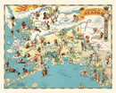 Vintage Map of Alaska 1935