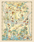 Vintage Map of Alabama 1935