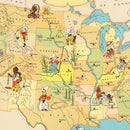 Vintage Map of United States 1935