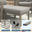 All-Weather Patio Ottomans With Thick Cushions (Set of 2) by HouseOfZazla
