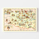 Vintage Map of Oklahoma 1935