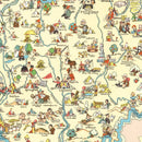Vintage Map of Ohio 1935