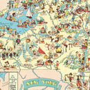 Vintage Map of New York 1935