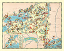 Vintage Map of New York 1935