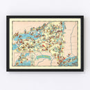 Vintage Map of New York 1935