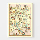 Vintage Map of New Mexico 1935