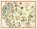 Vintage Map of Montana 1935