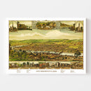 Vintage Map of New Brighton, Pennsylvania 1883