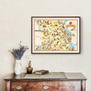 Vintage Map of Missouri 1935