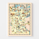 Vintage Map of Minnesota 1935