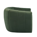 Serenizia - Upholstered Swivel Chair With Channel Tufted