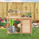 Outdoor Potting Bench Table With Sink, Garden Workstation by HouseOfZazla