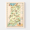 Vintage Map of Indiana 1935