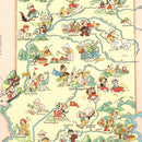 Vintage Map of Indiana 1935