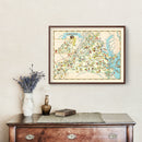Vintage Map of Virginia 1935