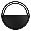 Floating Half Moon Metal Wall Planter – Onyx Black 35cm