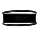 Floating Half Moon Metal Wall Planter – Onyx Black 45cm
