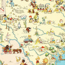 Vintage Map of Texas 1935