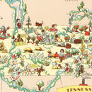Vintage Map of Tennessee 1935