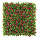 Flowering Pink Artificial Vertical Garden Green Wall Panel 40×40in 11 SQ FT – UV Resistant – Commercial Grade